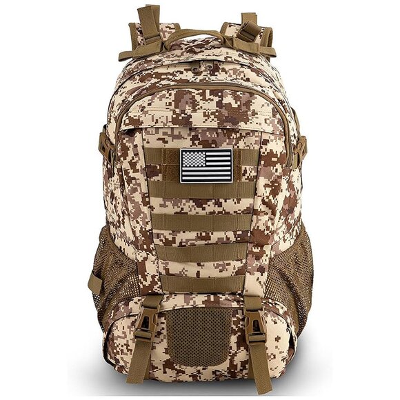 Other - Tactical Backpack for Men Hiking Day Pack Molle Military Rucksack Desert Camo